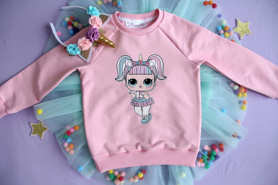 Cвитшот розовый "LoL"