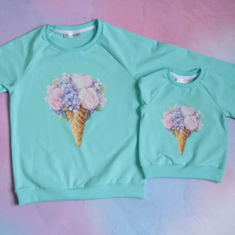 Cвитшоты мятные  "Пион"