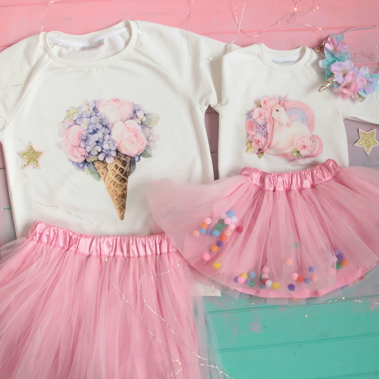 Свитшот молочный "Пион"