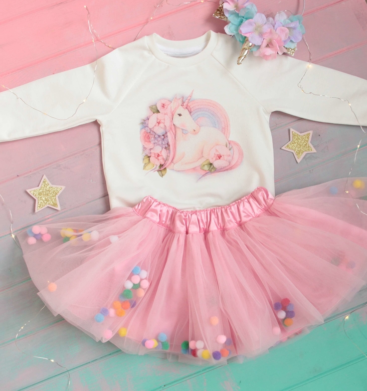 Cвитшот молочный с "Единорогом"