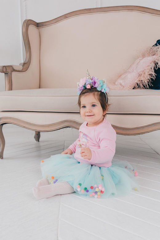 Cвитшот розовый с "Единорогом"