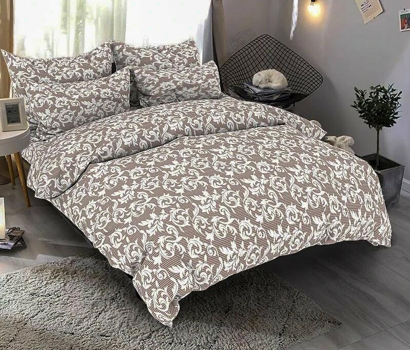 коричневое постельное белье бязь с вензелями фото 1