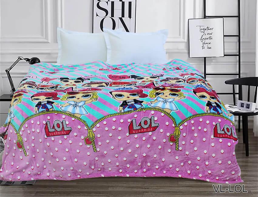 Детский плед с куклами лол фото 1