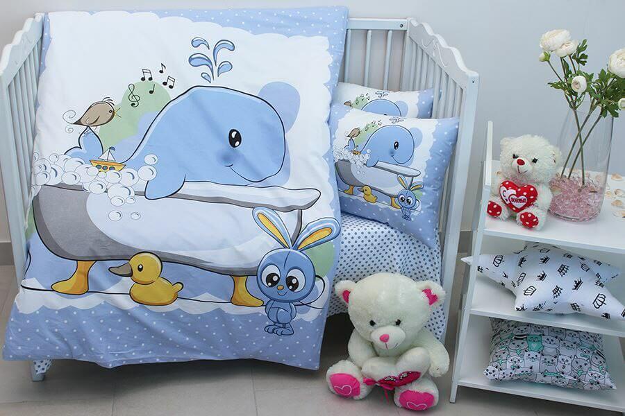 детское постельное белье в кроватку черепаха принимает ванну фото 1