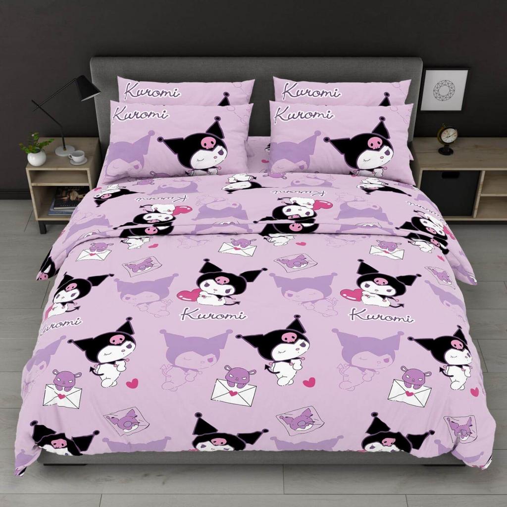 детское постельное белье бязь сиреневого цвета Куроми