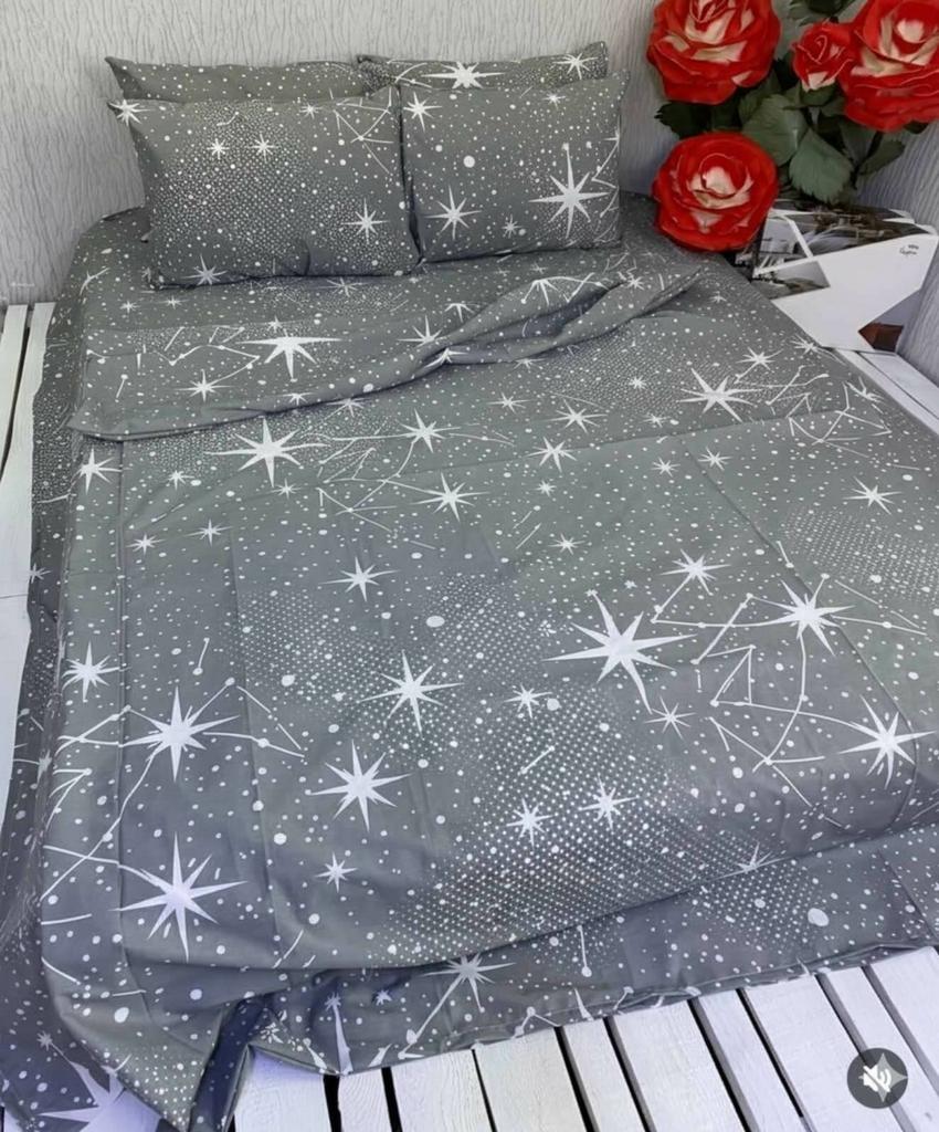 новогоднее постельное белье бязь со снежинками