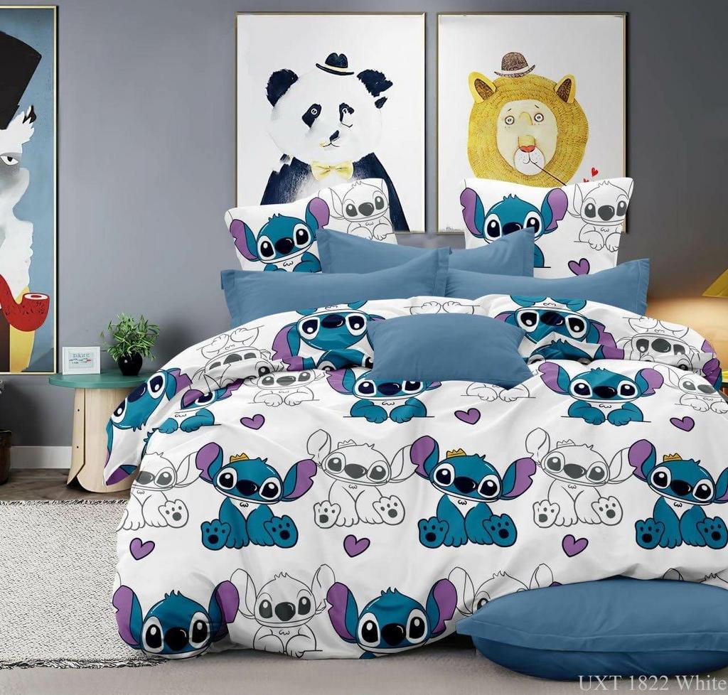 детское постельное белье бирюзовый Стич