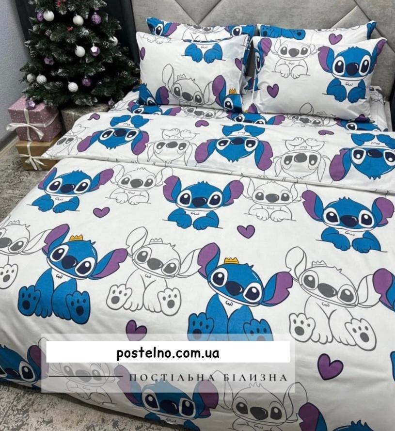 детское постельное белье бирюзовый Стич фото 1
