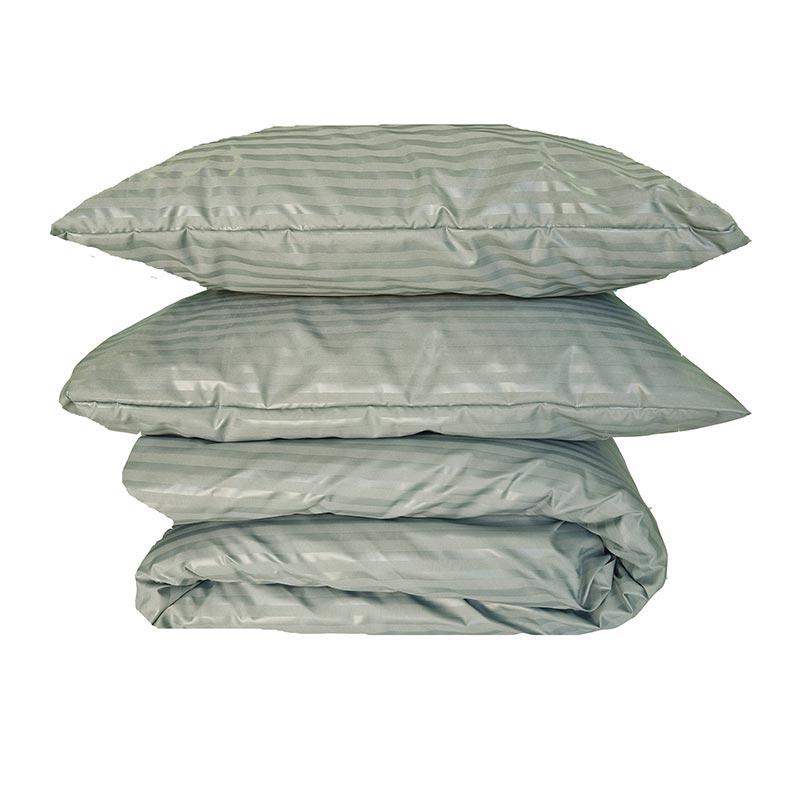 постельное белье микрофибра страйп в полоску ментолового цвета фото 1