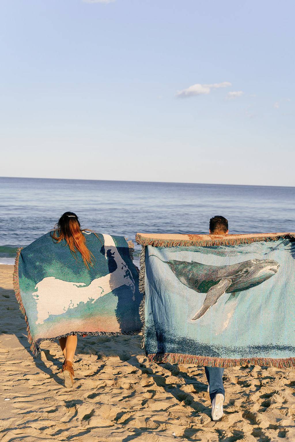 Blankets > Jacquard Woven Cotton Throw Blanket Whale Buy from e-shop