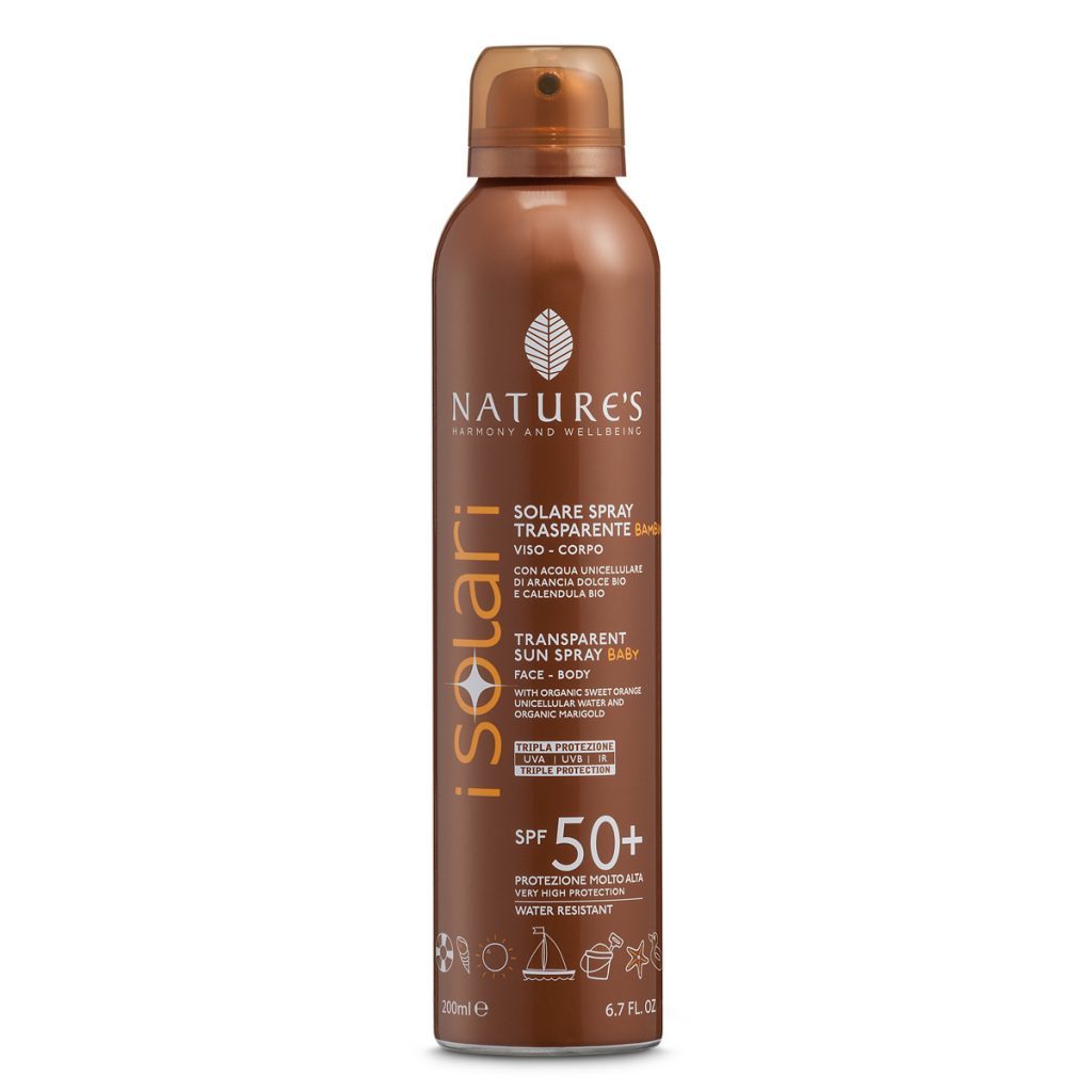 Детский солнцезащитный спрей для тела и лица SPF 50+