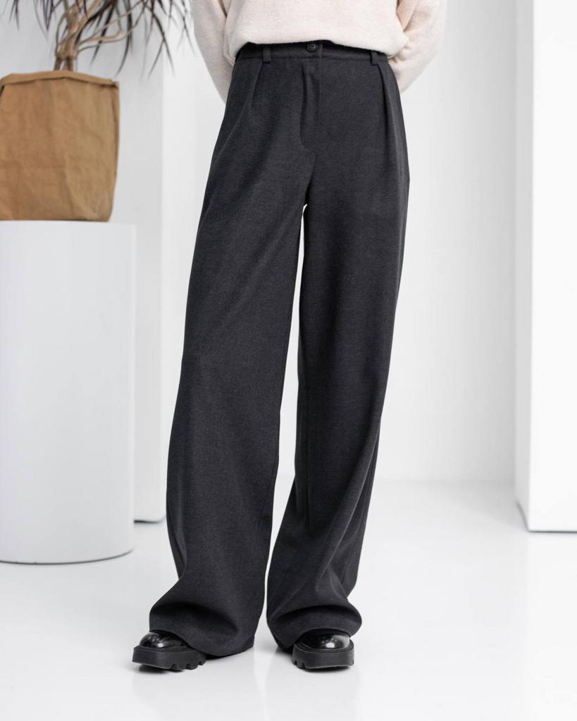 Брюки графітові з додаванням кашеміру