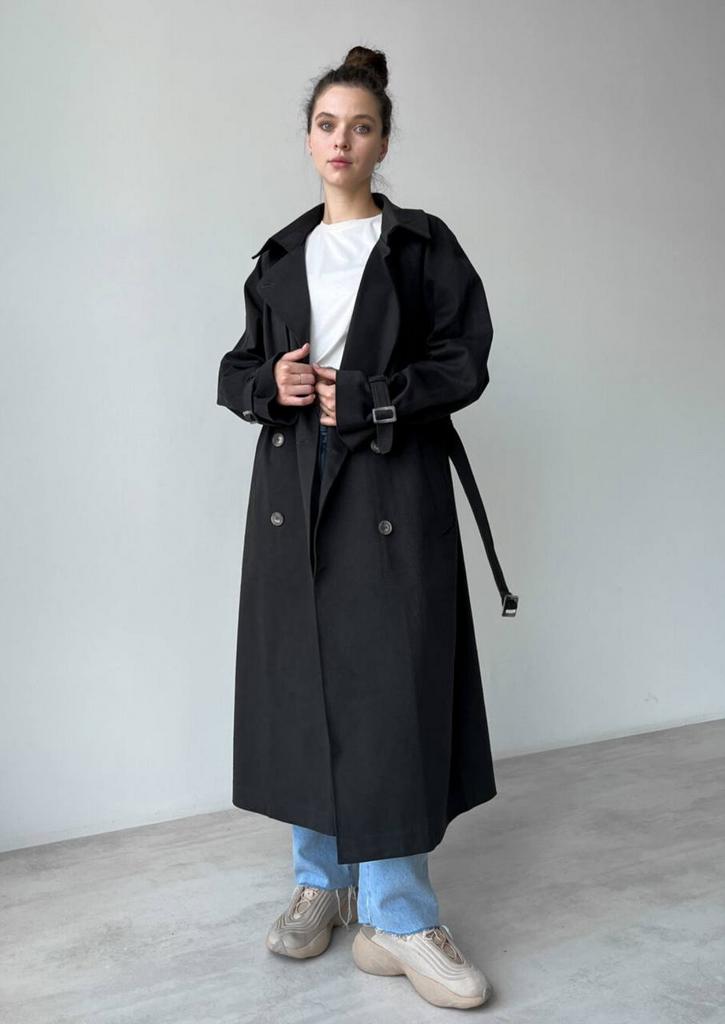 Тренч oversize антрацит