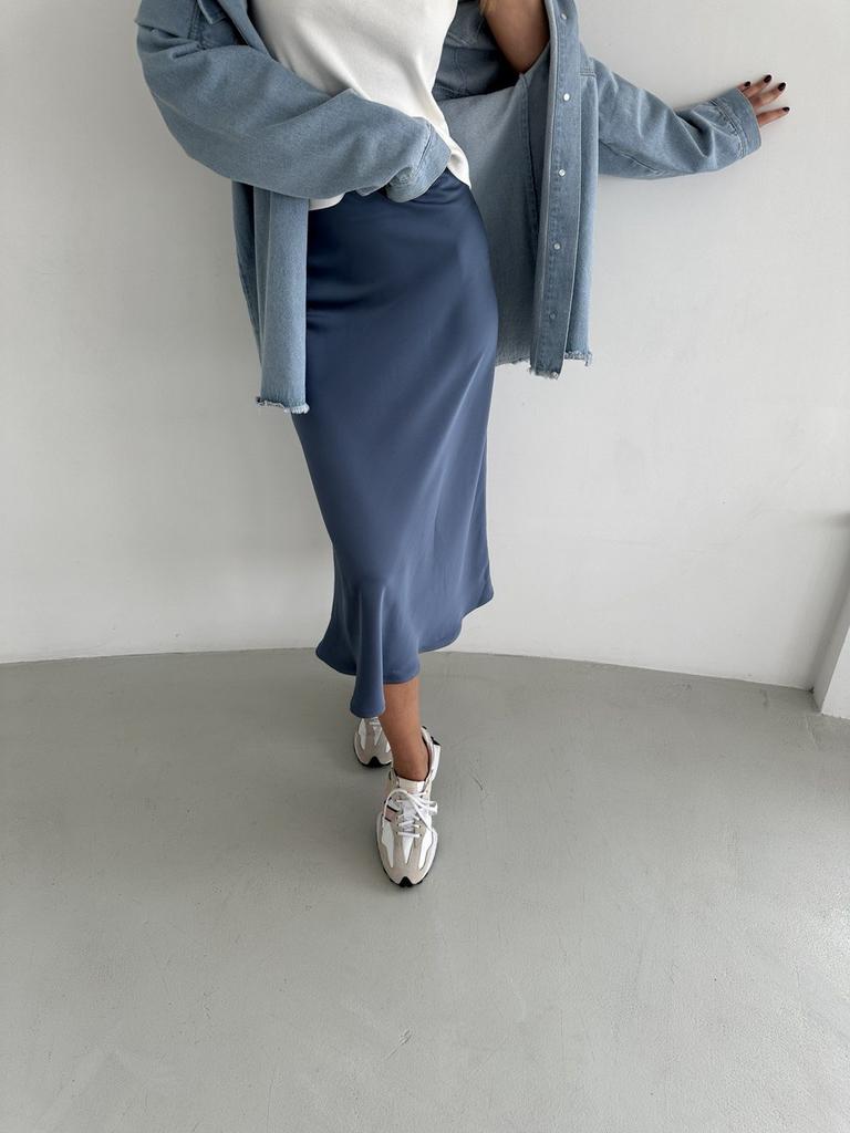 Спідниця сліп синя