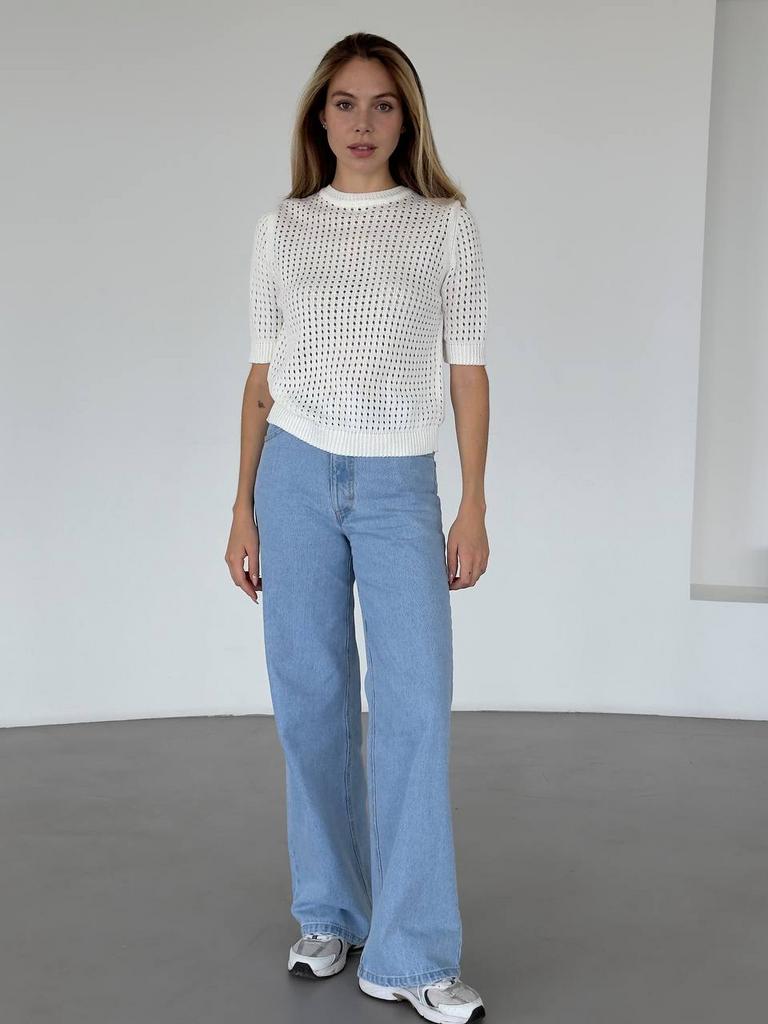 Блакитні  джинси-палаццо