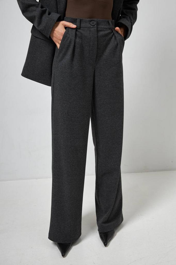 Брюки графіт з кашеміром