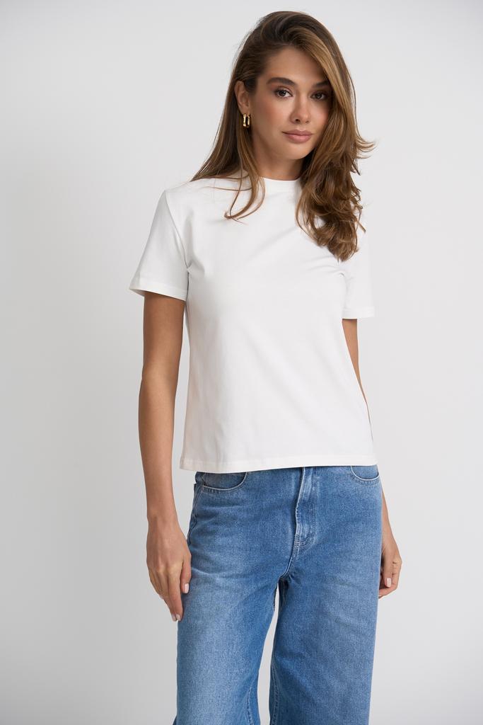 Молочна  бавовняна футболка