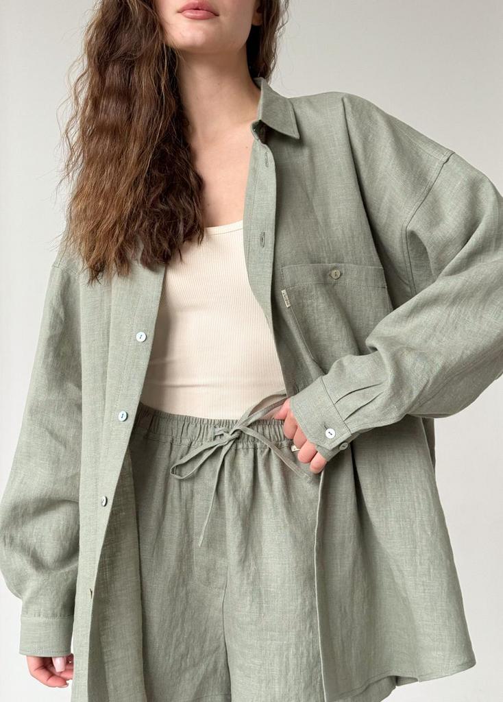 Лляна сорочка полин oversize