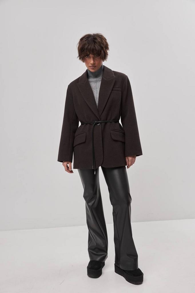 Шоколадний піджак з вовни