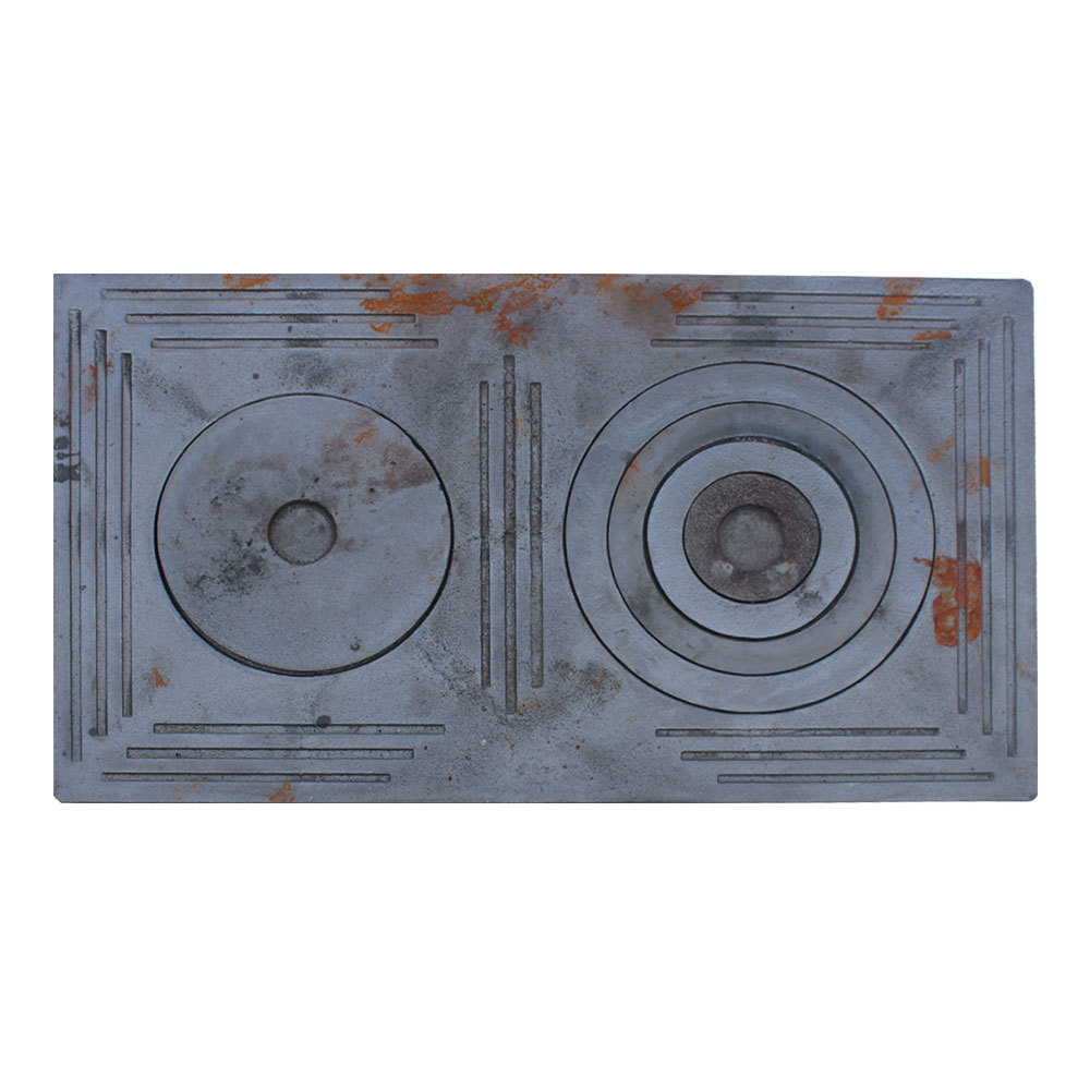 Плита 2-ух конфорочная усиленная 700х400 чугунная