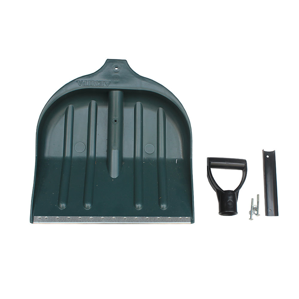 Лопата для снега пластик Л с ручкой без держака