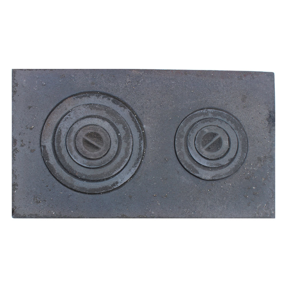 Плита варочная 2-ух конфорочная 750х450 чугунная земляная