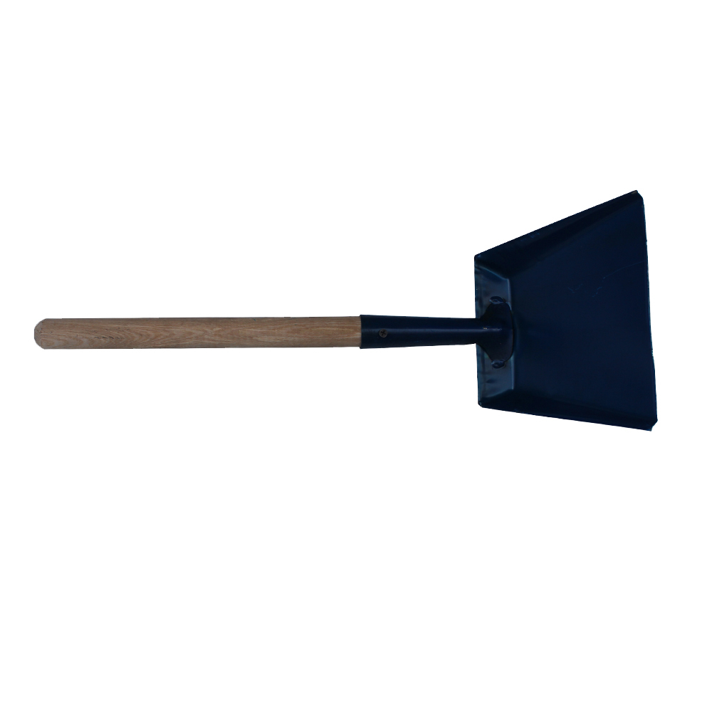 Совок для мусора с деревянной ручкой