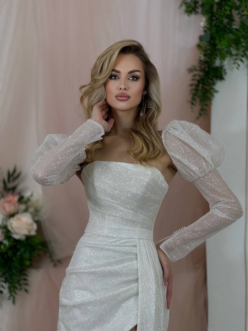 Свадебное платье Джиннель платина