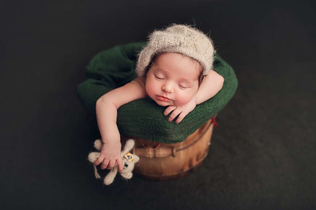 SET Beret with pattern