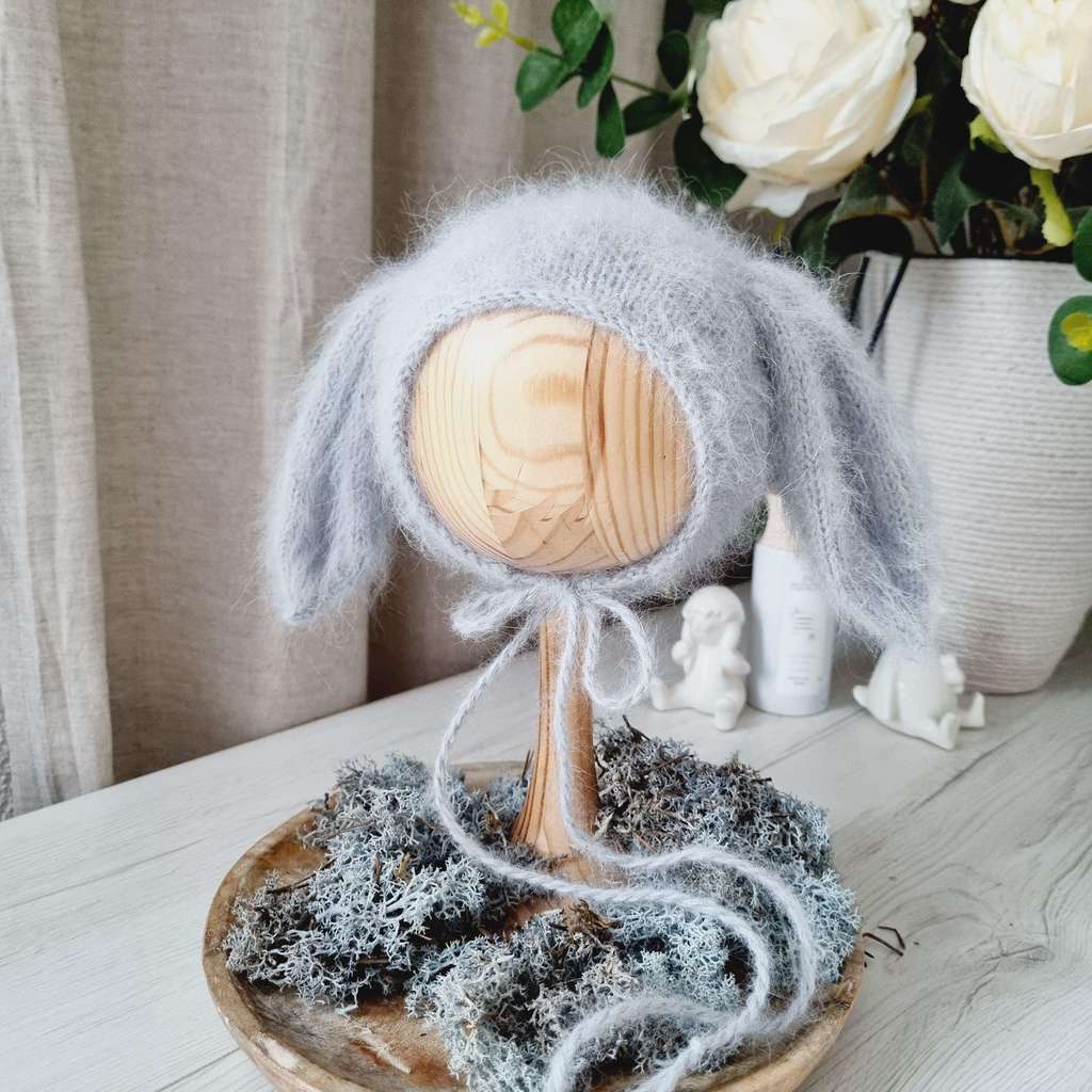 Hat Bunny with cord and hanging ears