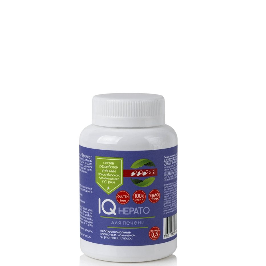 Растительный комплекс Очищение и защита печени IQ hepato, Сиб-Крук, 84 кап.