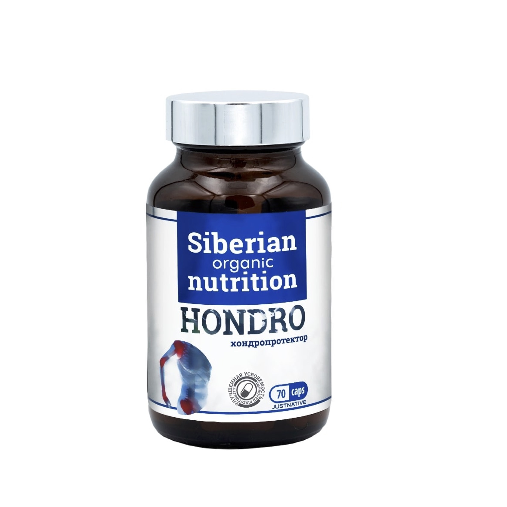 Хондропротектор Hondro с гиалуроновой кислотой, Siberian Organic Nutrition, 70 кап.