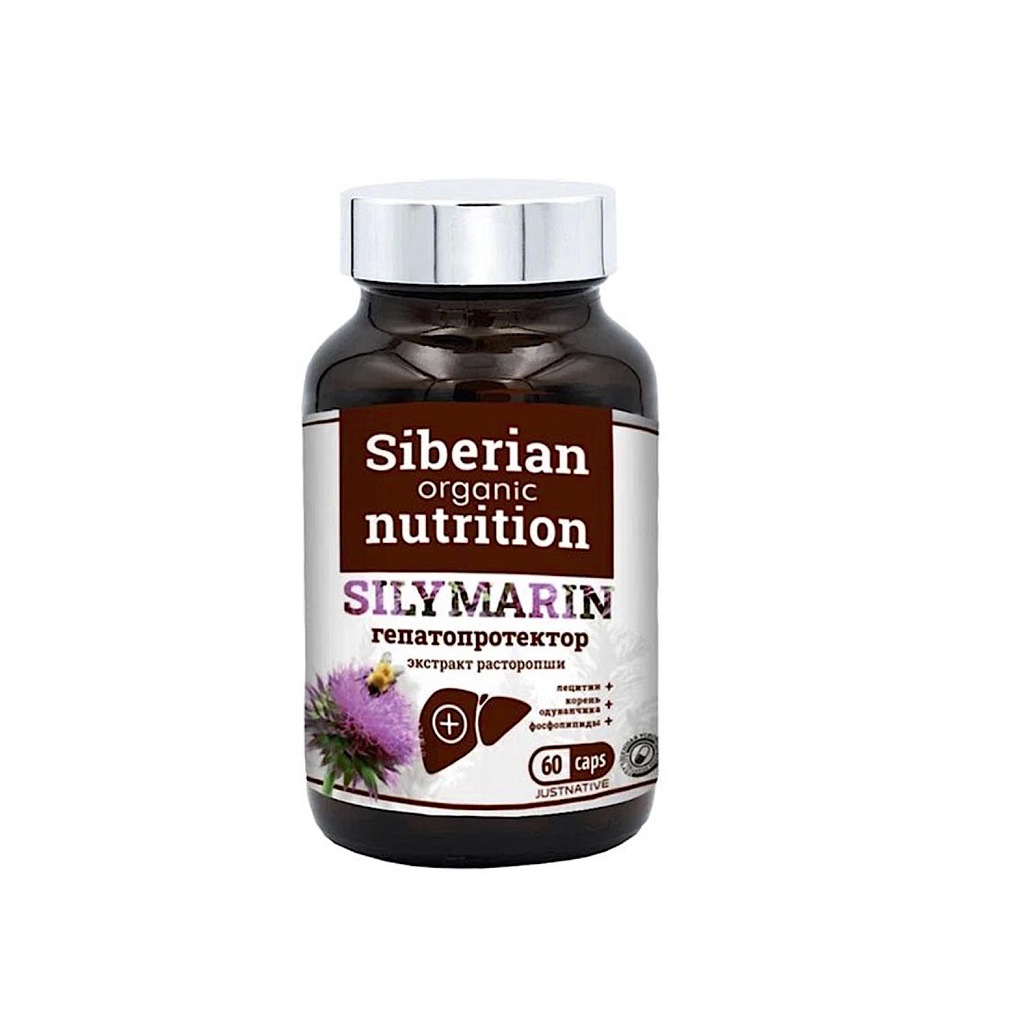 Гепатопротектор Silymarin, Siberian Organic Nutrition, 60 кап. | яморошка.рф