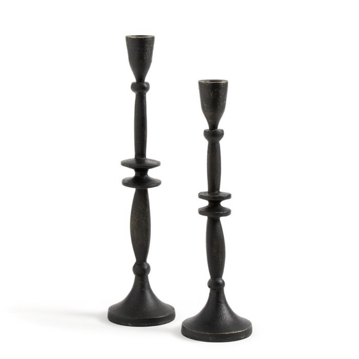 Комплект из 2 подсвечников из алюминия