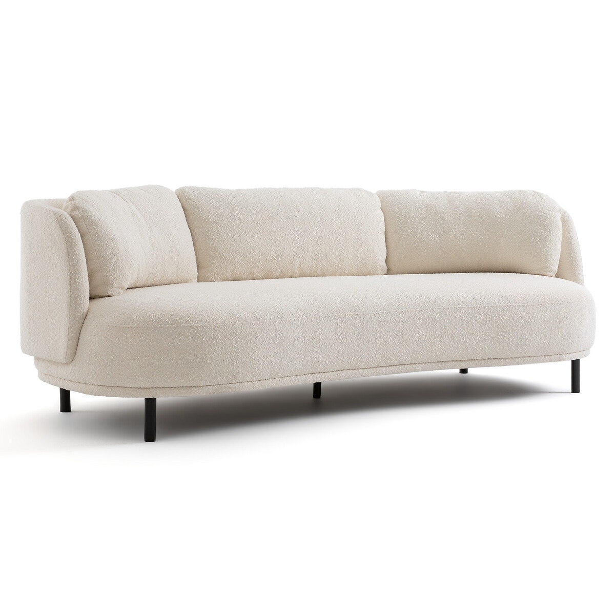 Диван из ткани букле