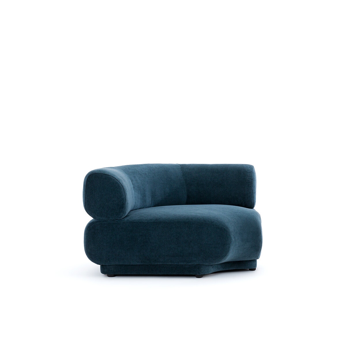 Диван угловой модульный из рифленого велюра