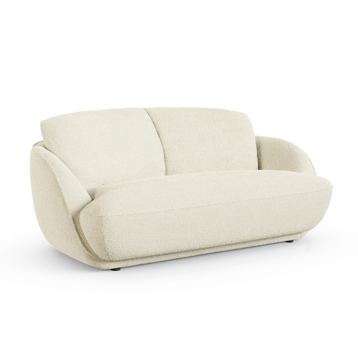 Двухместный диван из ткани букле