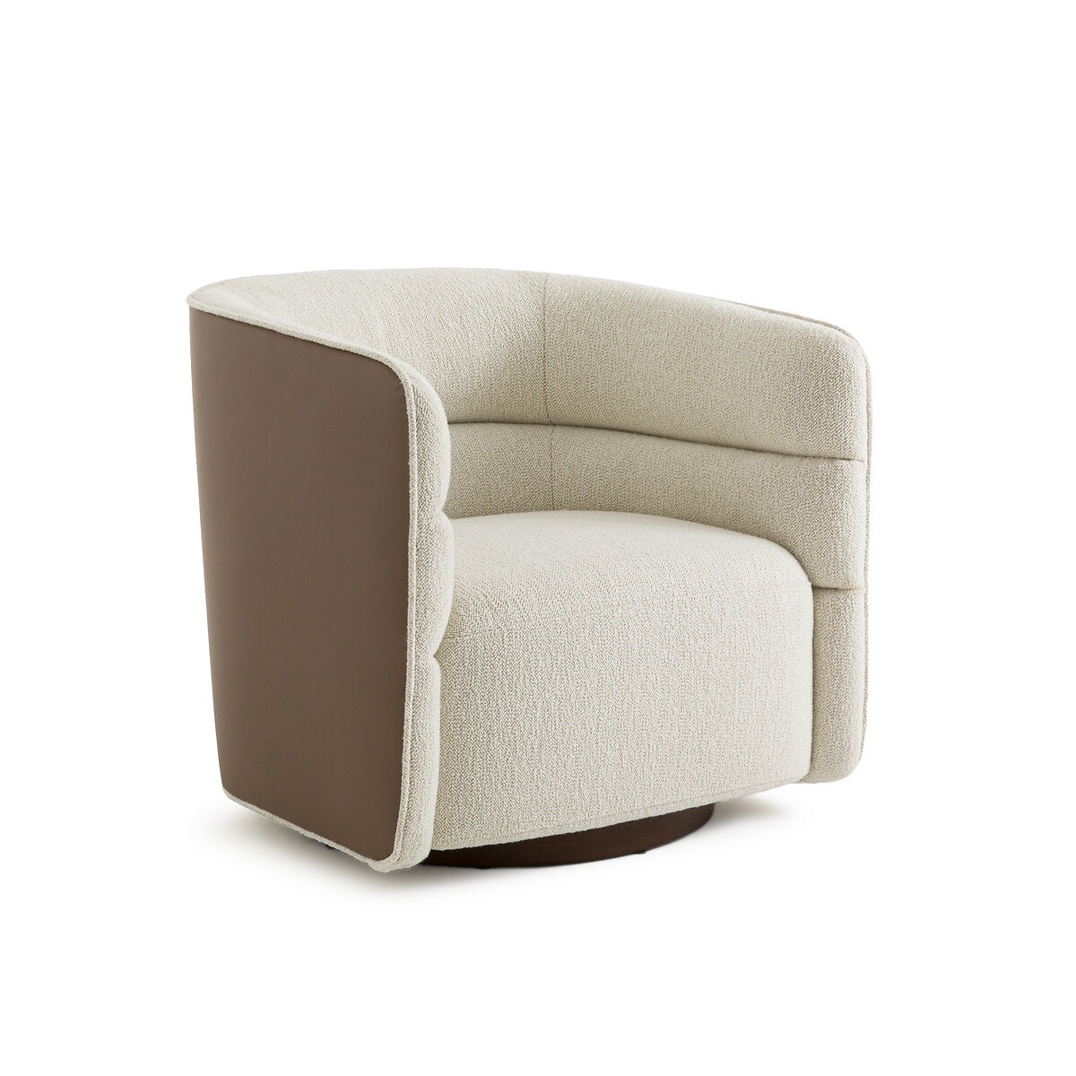 Кресло вращающееся из двух материалов