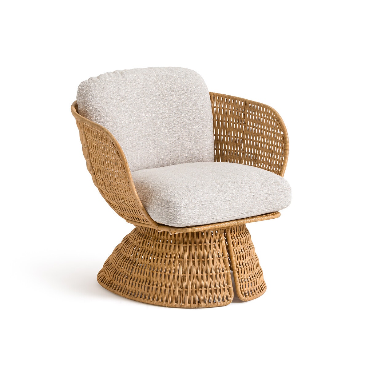 Кресло из ротанга с подушками из хлопка