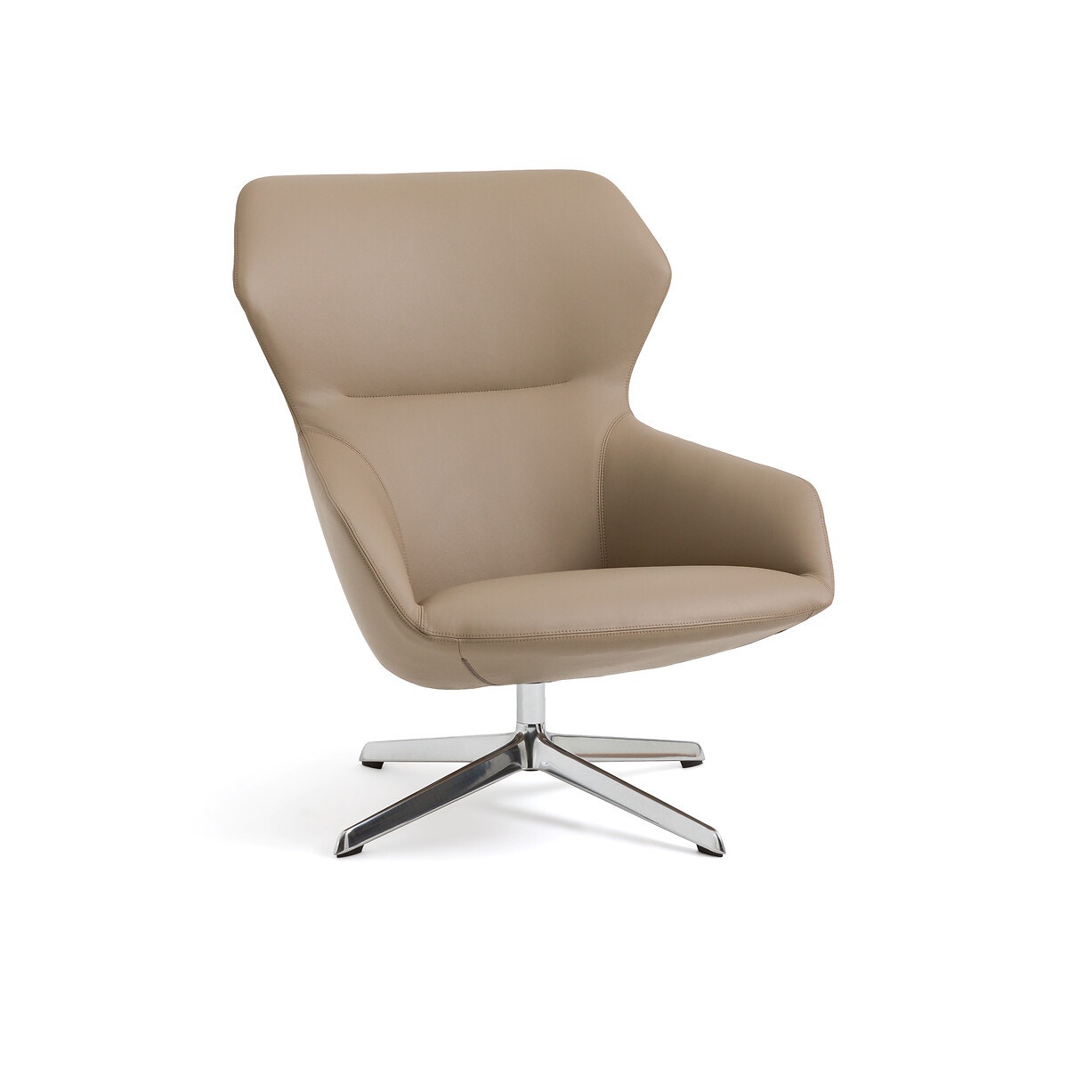 Кресло-релакс вращающееся из кожи