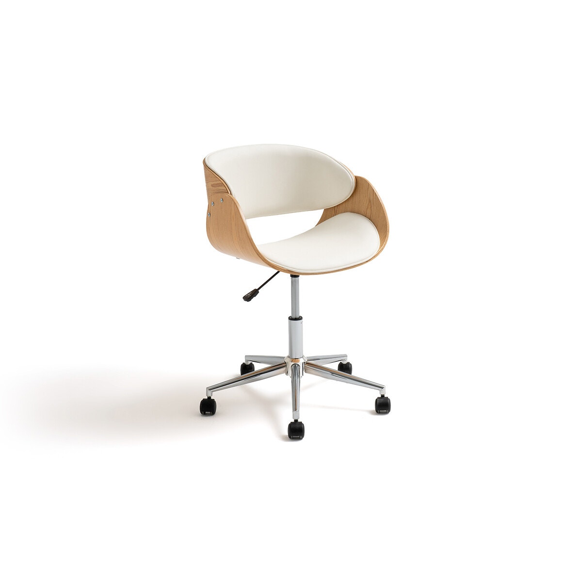 Кресло офисное на колесиках (дуб)