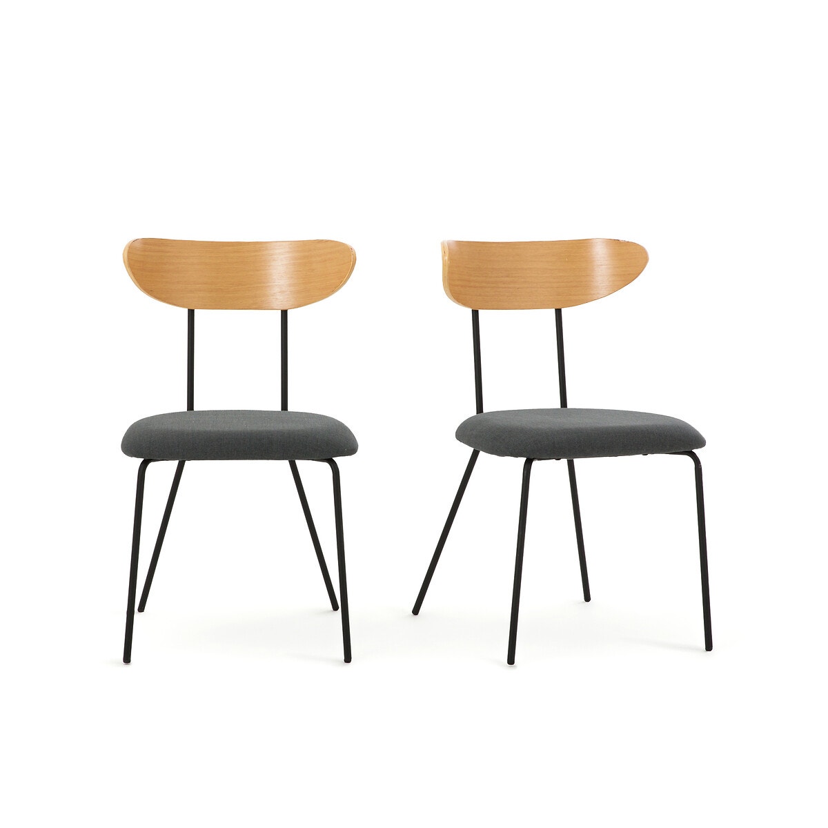 Комплект из 2-х винтажных металлических стула