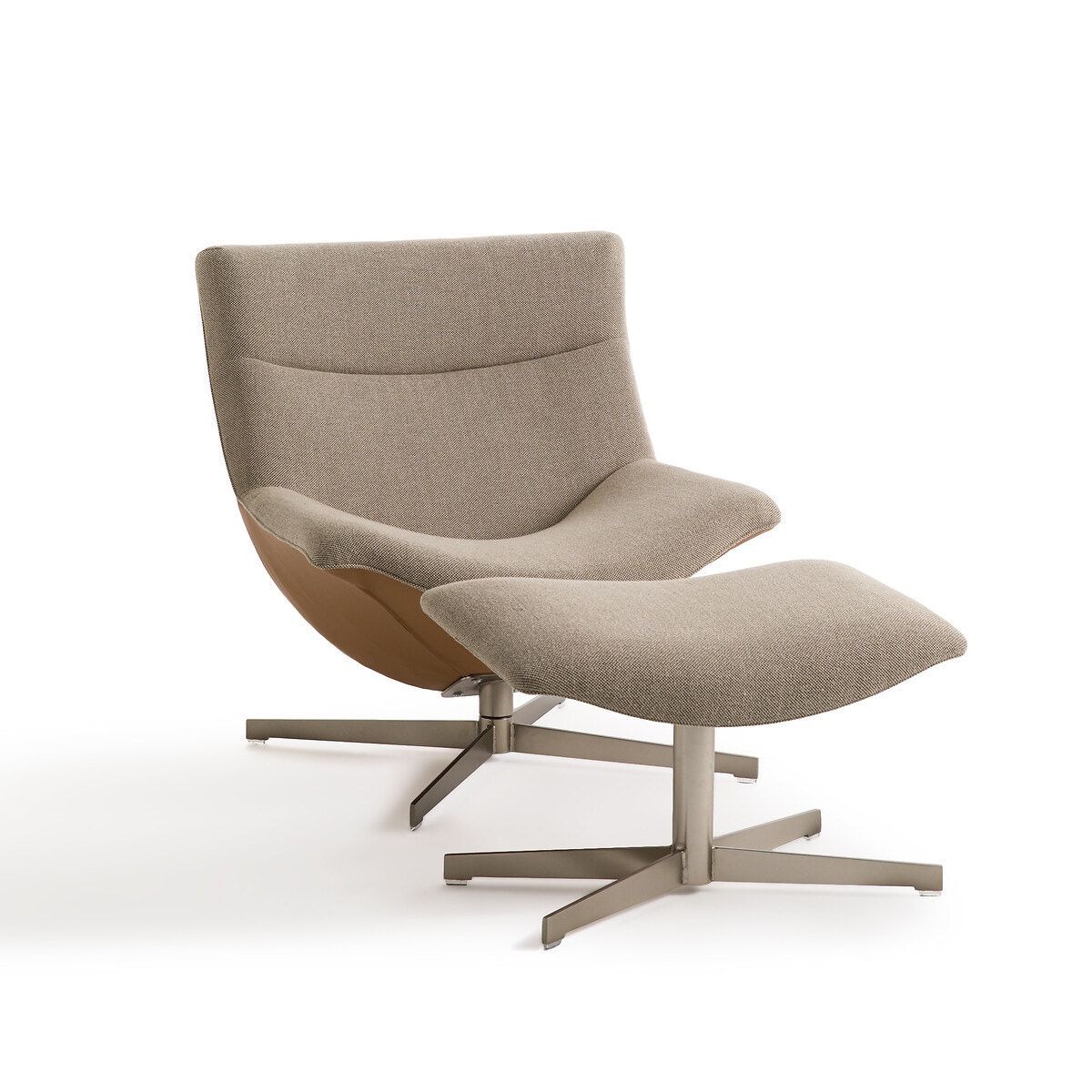 Кресла для релаксации вращающееся с подставкой под ноги