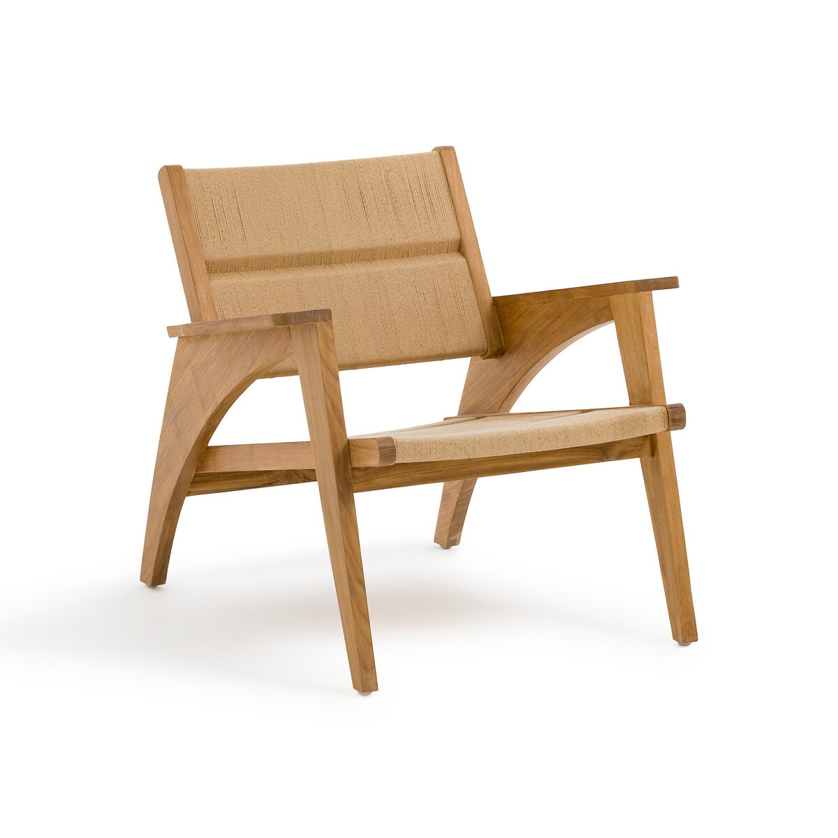 Кресло из тика и плетения