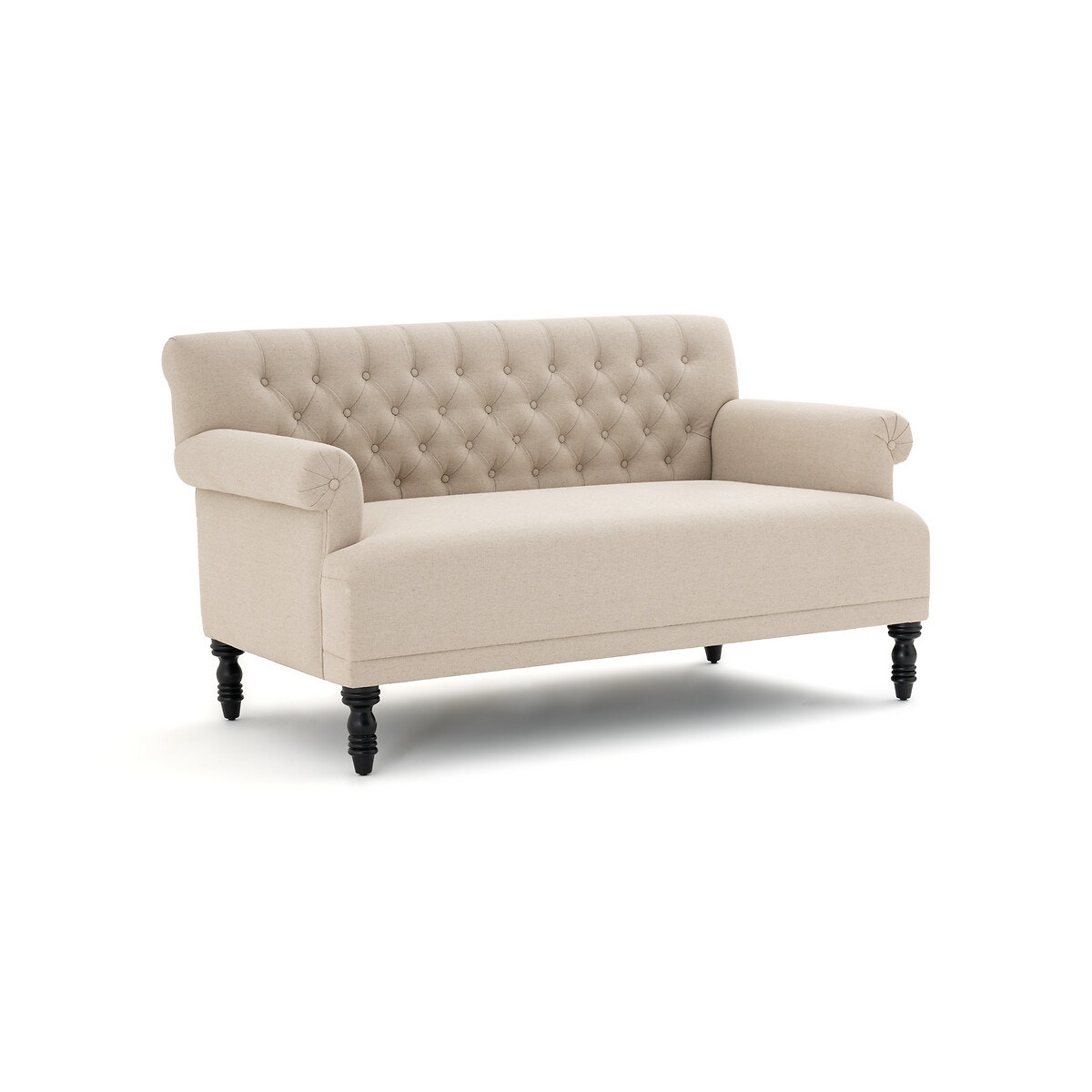 Диван из плотного льна 2-х местный