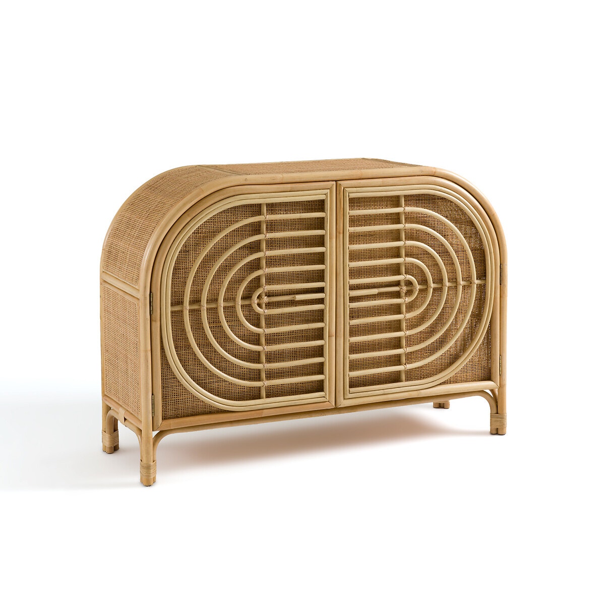 Буфет с двумя дверцами из ротанга