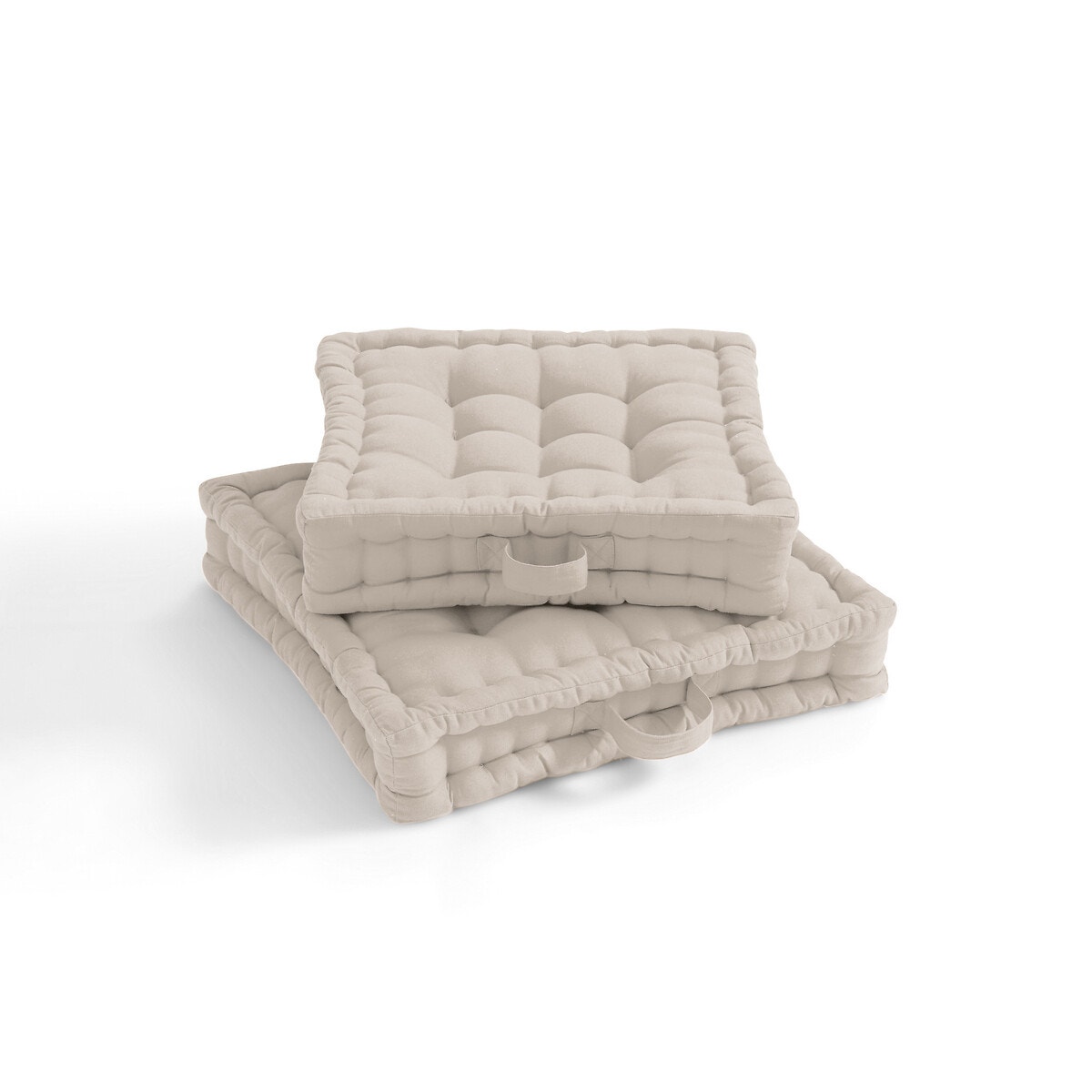 Напольная подушка из переработанного хлопка (экрю)