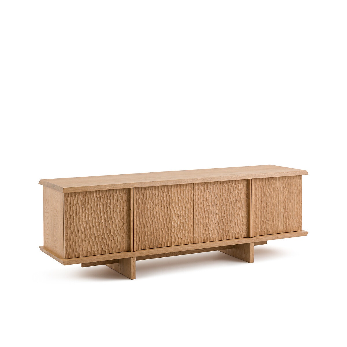 Шкаф для посуды с дверками из дуба