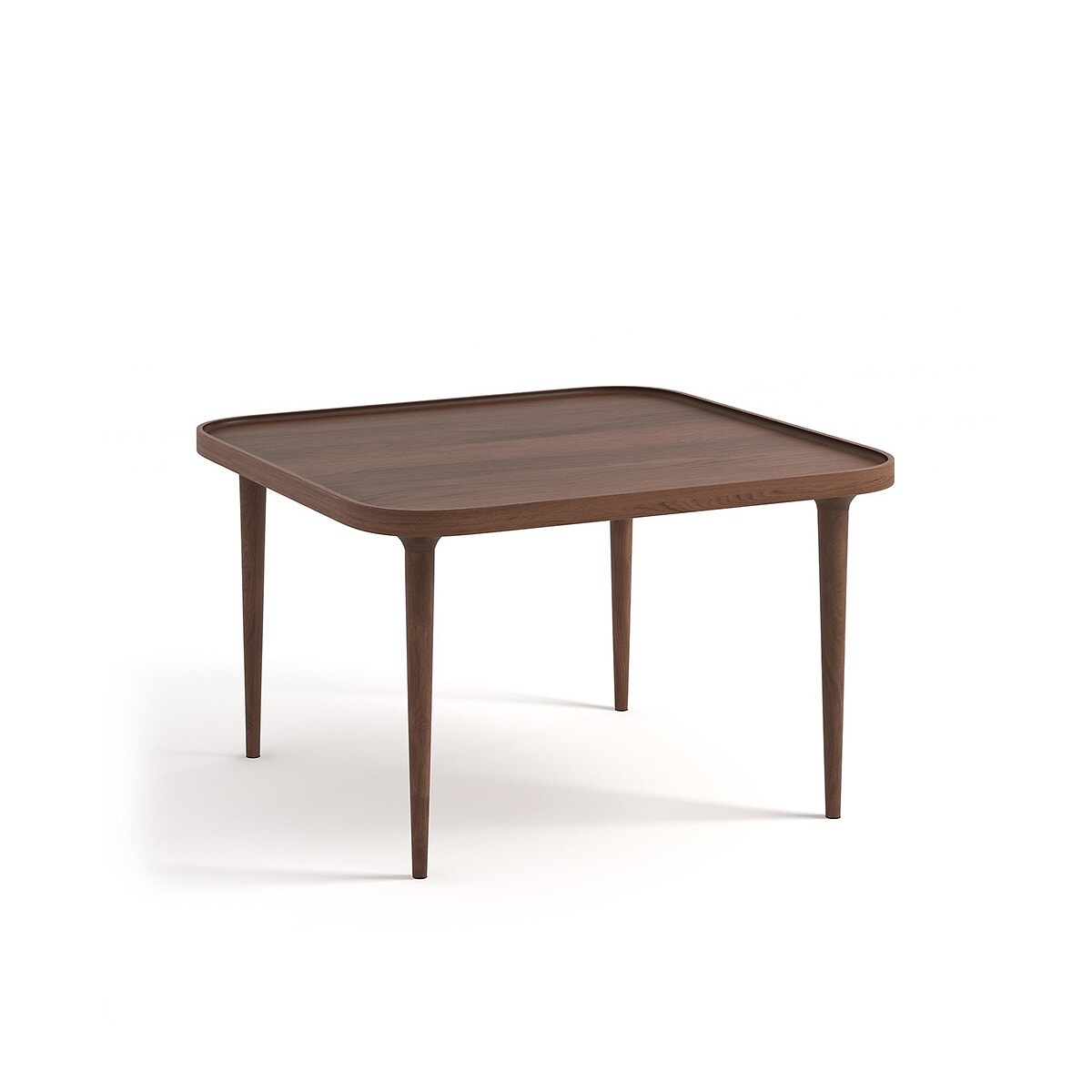 Стол журнальный из массива орехового дерева 70 см