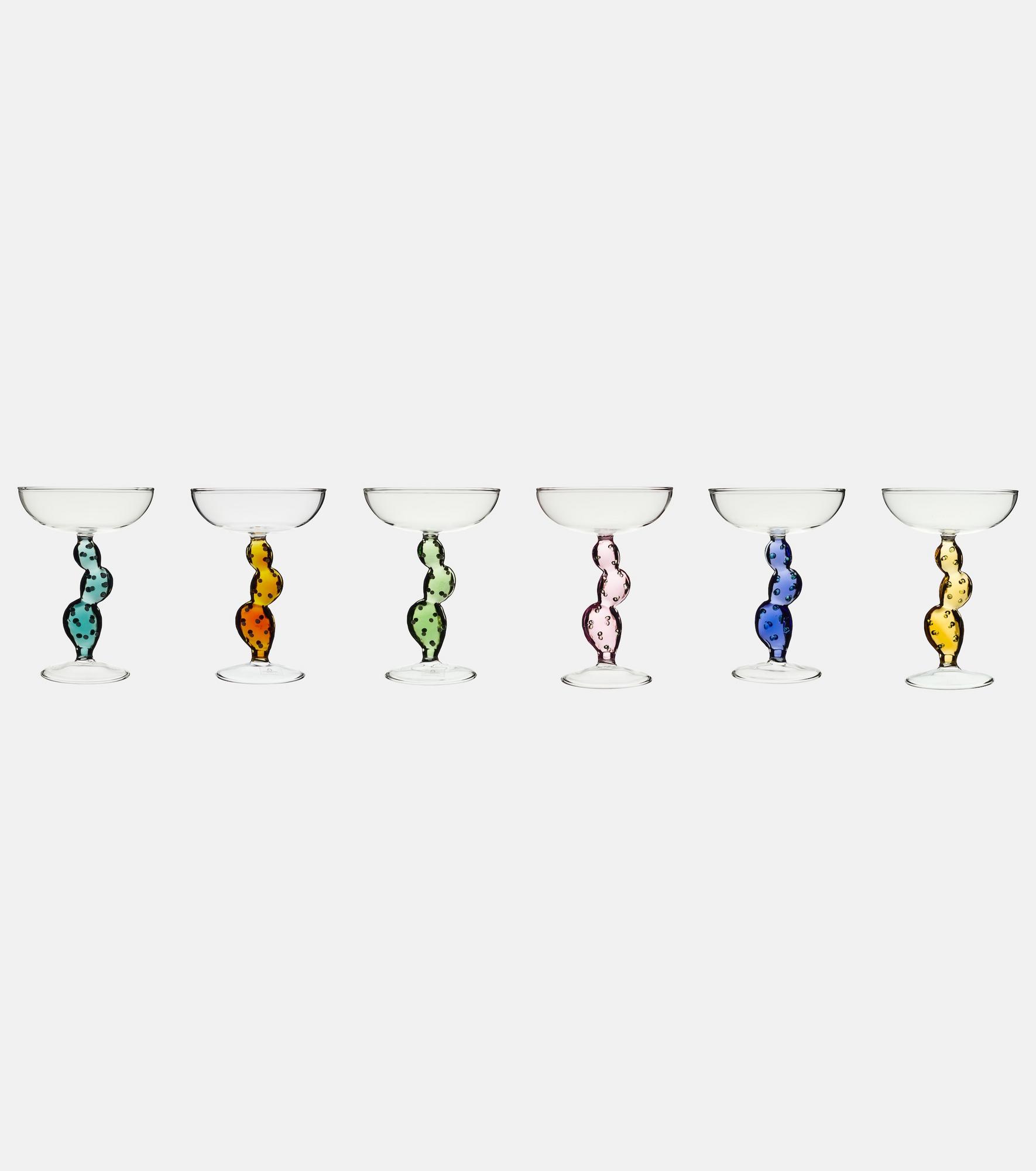 6 креманок c кактусами для шампанского от ICHENDORF MILANO